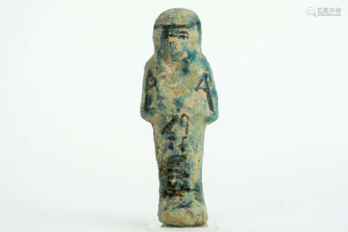 OUD-EGYPTE - 21°/22° dynastie - 1075 tot 839BC zgn ushabti in geglazuurd [...]