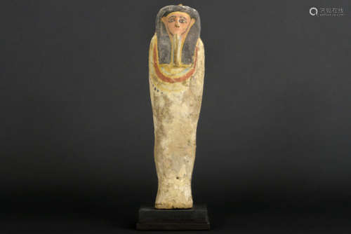 OUDE EGYPTE - LATE PERIODE - ca 700 tot 300BC sculptuur in hout met restanten van [...]