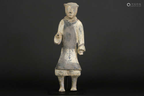 CHINA - HAN-dynastie (206BC - 220) grafvondst in aardewerk met vrij goed bewaarde, [...]