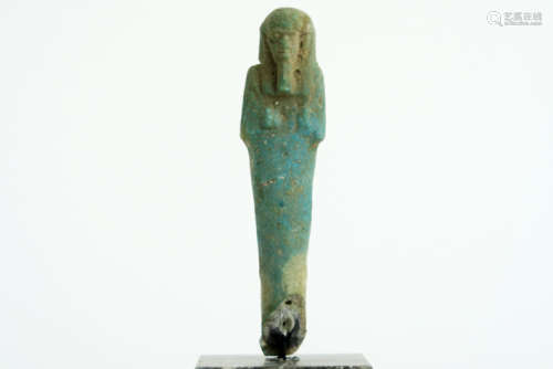 OUD-EGYPTE - PTOLEMAÏSCHE PERIODE (306BC - 30) ushabti's in aardewerk met blauwe [...]