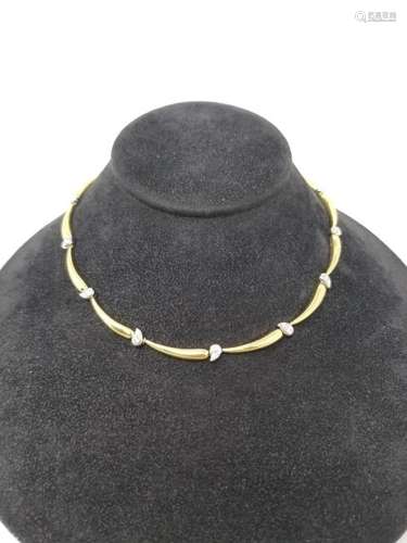 18K Gold & Diamond BK Necklace