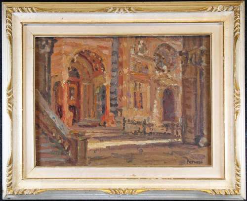 Signed, 20th C. Italian Impressionist Painting