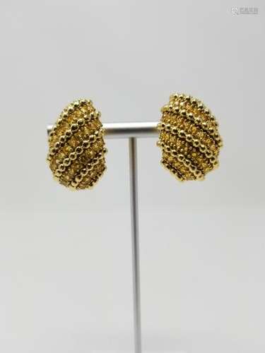 18K Yellow Sapphire Sabbadini Milano Earrings