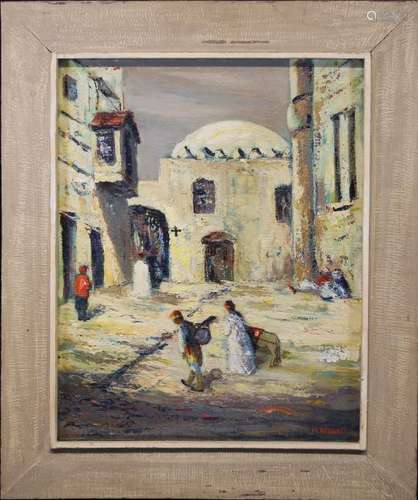 M. Bidwell, Orientalist Style Street Scene