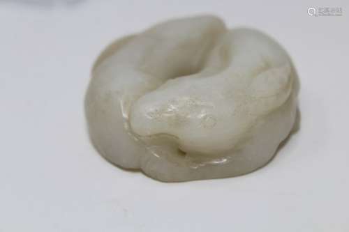 Chinese, Carved Jade Animal Pendant