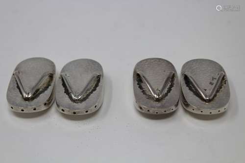 (4) Sterling 950 Salt & Pepper Sandle Shakers