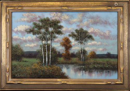 Ward, Signed American River Landscape