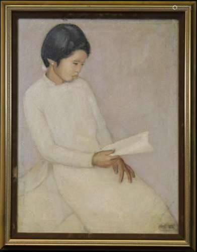 Vietnamese School, Portrait of a Young Girl
