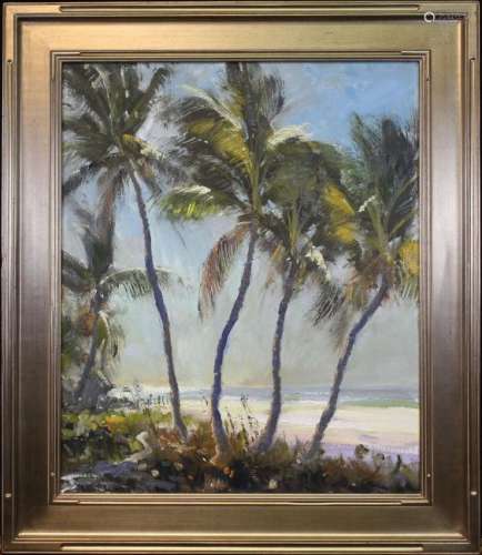 Robert Charles Gruppe (B. 1944) Florida Palms