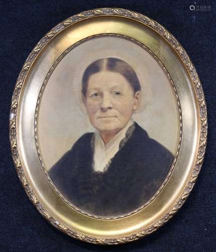 19th C. American School Portrait of a Woman