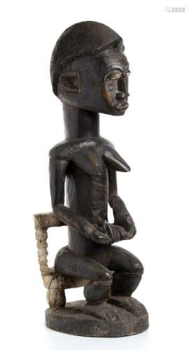 A WOOD MATERNITY Ivory Coast, Baule  85 cm high