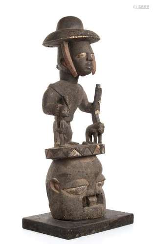 A WOOD 'EPA' MASK Nigeria, Yoruba  82 cm high