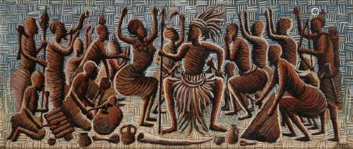 MWENZE KIBWANGA (1925-1999)  The dance for the leader