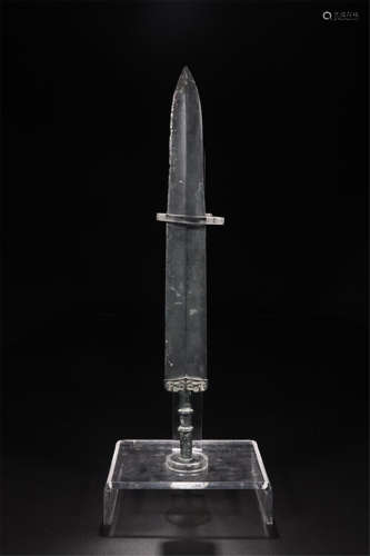 CHINESE ANCIENT BRONZE SWORD WARRING KINGDOM PERIOD