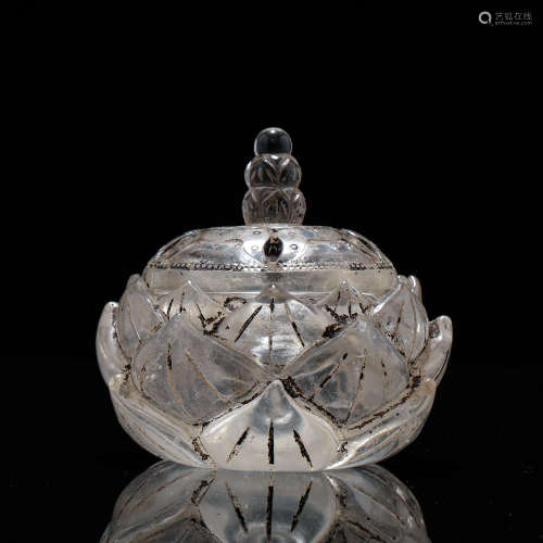 CHINESE ROCK CRYSTAL WATER JAR LIAO DYNASTY