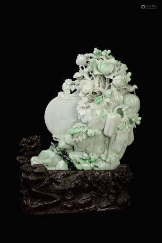 A Large Jadeite Carved 