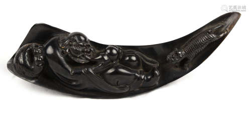 Horn Carved Bodhidharma