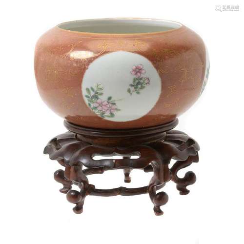 Chinese Brown Glazed Brush Washer