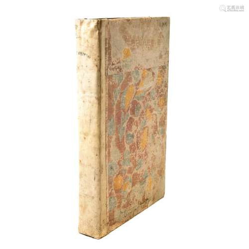 Italian Parchment & Marbelized Paper Large Book Box