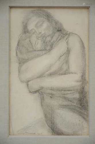 George Minne: drawing 'mother and child', 1926