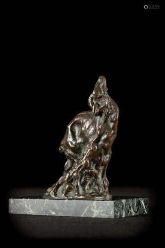 Domien Ingels: bronze statue 'ram'