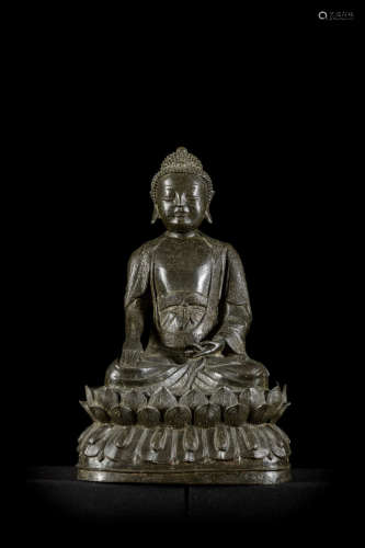 Chinese buddha in bronze, Ming dynasty
