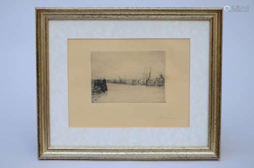 James Ensor: engraving 'the Ostend pier’
