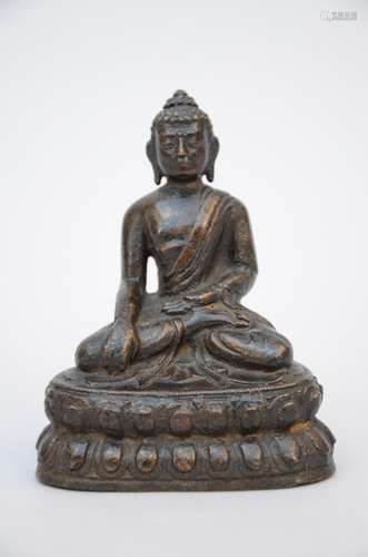 Tibetan buddha in bronze, 17th century