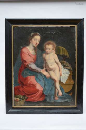 Anonymous (17th/18th century): painting o/c 'madonna with child'