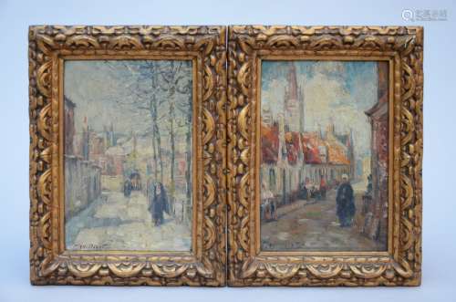 Ferdinand Willaert: two paintings o/p 