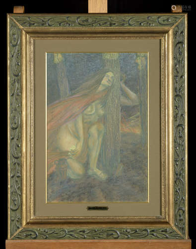 Jan De Clerck: pastel on paper 'golgotha'