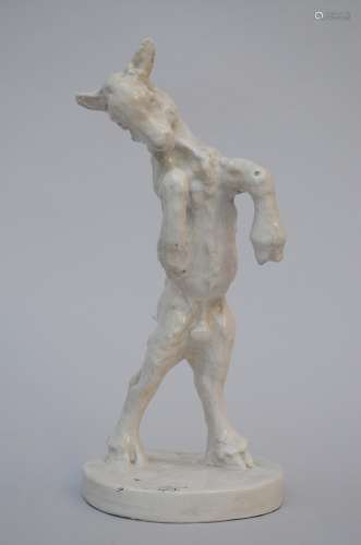 Domien Ingels: sculpture in earthenware 'goat'