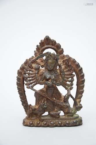 Nepalese statue in bronze 'durga', 18th/19th century