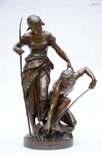 Jules Coutan: large bronze sculpture 