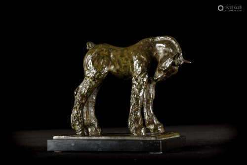 Domien Ingels: bronze sculpture 'foal'