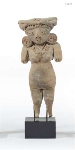 MEXIQUE, Michoacan Statuette féminine en terre cui…