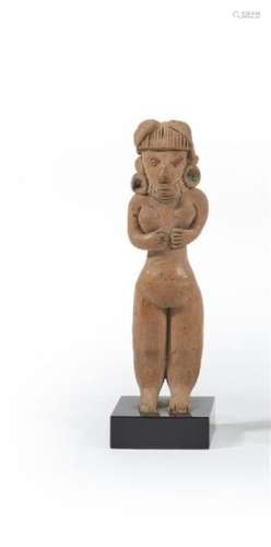 MEXIQUE, Michoacan Statuette féminine en terre cui…