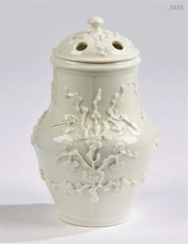Saint Cloud Vase pot pourri couvert de forme balus…