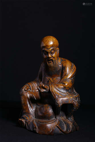 CHINESE NANMU SEATED LOHAN