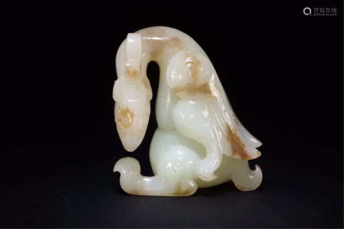 CHINESE JADE CARVED TABLE ITEM