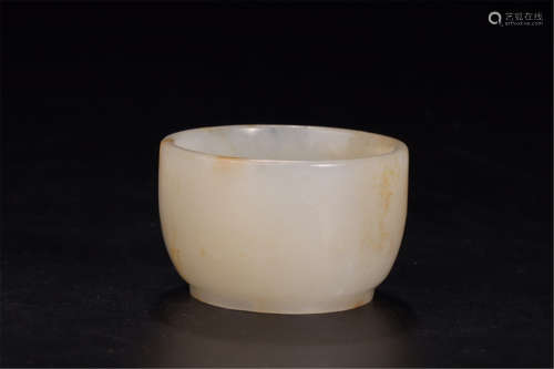 CHINESE WHITE JADE CUP