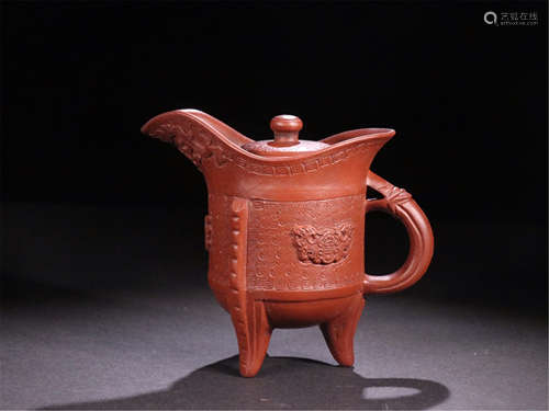 CHINESE YIXING ZISHA CLAY JUE CUP