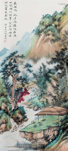 CHINESE SCROLL PAINTING OF