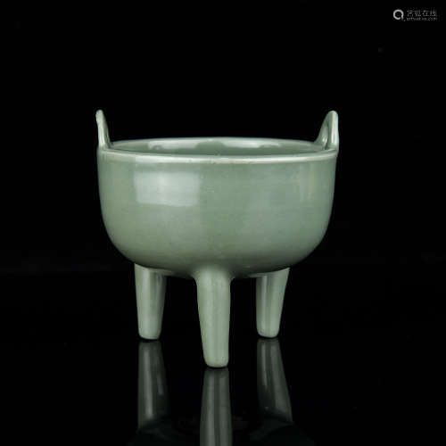 A Chinese Celadon Porcelain Incense Burner