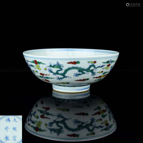 A Chinese Dou-Cai Porcelain Bowl