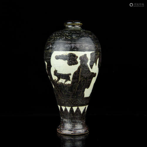 A Chinese Cizhou Porcelain Vase