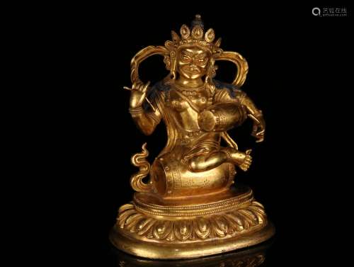 A Chinese Gilt Bronze Buddha