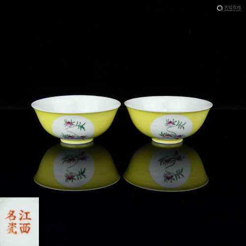 A Pair of Chinese Famille-Rose Porcelain Bowl