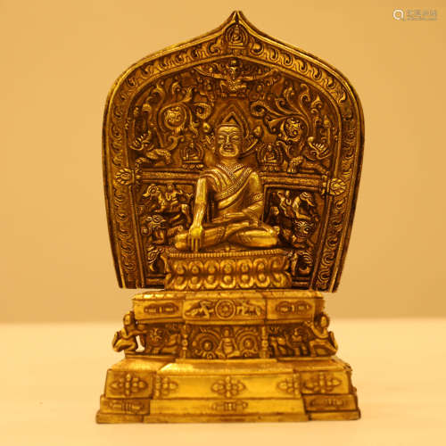 A Chinese Gilt Bronze Buddha