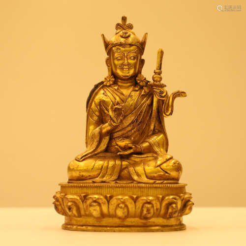 A Chinese Gilt Bronze Buddha